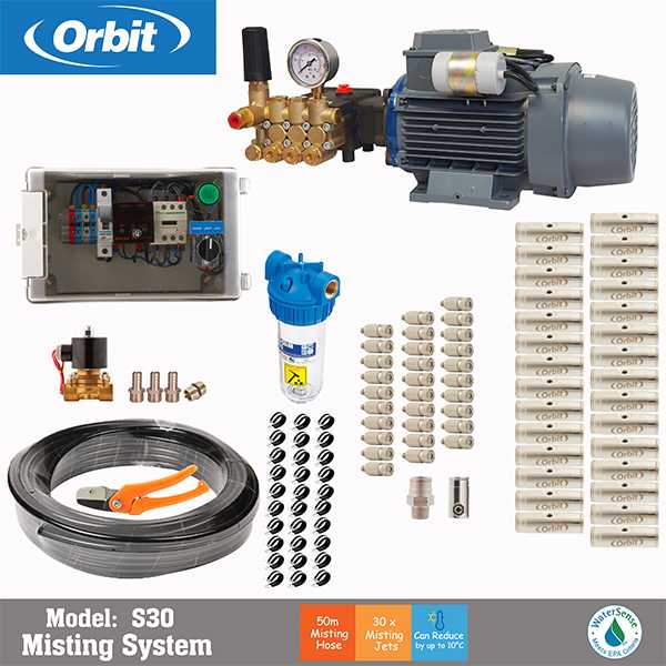 Orbit S30 - مه پاش صنعتی - مه پاش فیتینگی - مه پاش مرغداری