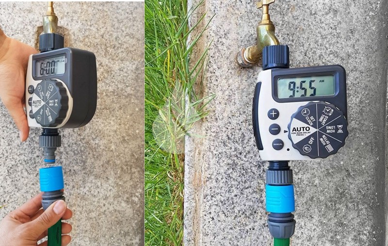 مراحل نصب تایمر آبیاری مراحل نصب تایمر آبیاری